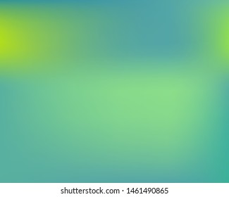 Modern blurry smooth background. Dynamic backdrop with simple muffled colors. Vector illustration flyer. Green fluid colorful shapes for poster, presentation and banner.