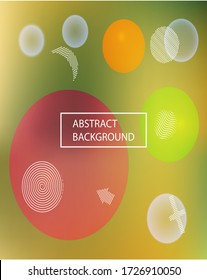 Modern blurry smooth background. Dynamic backdrop with colored bubbles and white shapes. Vector illustration layout. Pink fluid colorful figures for poster, presentation and banner.