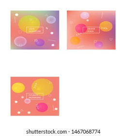 Modern blurry smooth background. Fluid backdrop with simple muffled colors. Vector illustration theme. Pink fluid colorful shapes for poster, presentation and banner.