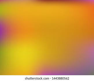 Modern blurry smooth background. Fresh backdrop with bright rainbow colors. Vector illustration layout. Yellow fluid colorful shapes for poster, presentation and banner.