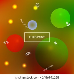 Modern blurry smooth background. Fresh backdrop with simple muffled colors. Vector illustration layout. Green fluid colorful shapes for poster, presentation and banner.