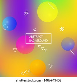 Modern blurry smooth background. Light backdrop with simple muffled colors. Vector illustration elements. Yellow fluid colorful shapes for poster, presentation and banner.
