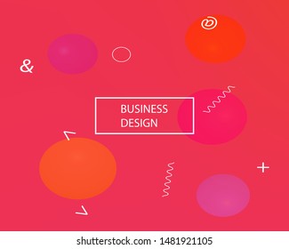 Modern blurry smooth background. Liquid backdrop with simple muffled colors. Vector illustration theme. Red fluid colorful shapes for poster, presentation and banner.