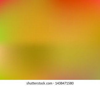 Modern blurry smooth background. Minimal backdrop with bright rainbow colors. Vector illustration elements. Orange fluid colorful shapes for poster, presentation and banner.