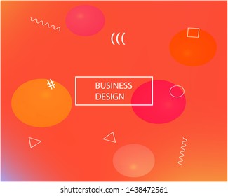 Modern blurry smooth background. Minimal backdrop with bright rainbow colors. Vector illustration flyer. Red fluid colorful shapes for poster, presentation and banner.