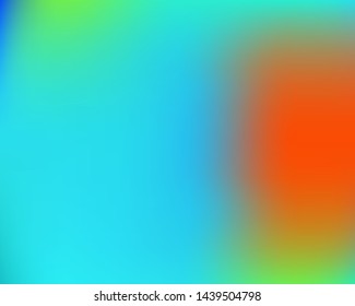 Modern blurry smooth background. Minimal backdrop with bright rainbow colors. Vector illustration pastel. Blue fluid colorful shapes for poster, presentation and banner.
