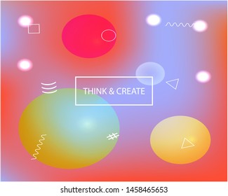 Modern blurry smooth background. Simple backdrop with simple muffled colors. Vector illustration concept. Violet fluid colorful shapes for poster, presentation and banner.