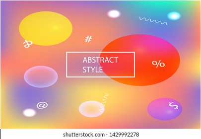 Modern blurry smooth background. Vector illustration art. Creative backdrop with bright rainbow colors. Pink fluid colorful shapes for poster, presentation and banner.