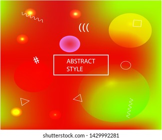 Modern blurry smooth background. Vector illustration texture. Minimal backdrop with bright rainbow colors. Red fluid colorful shapes for poster, presentation and banner.