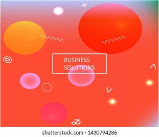 Modern blurry smooth background. Vector illustration pastel. Futuristic backdrop with bright rainbow colors. Red fluid colorful shapes for poster, presentation and banner.