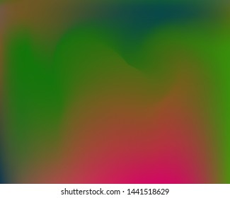 Modern blurry smooth background. Vector illustration vintage. Vibrant backdrop with bright rainbow colors. Green fluid colorful shapes for poster, presentation and banner.