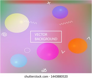 Modern blurry smooth background. Vector illustration vintage. Fluid backdrop with bright rainbow colors. Pink fluid colorful shapes for poster, presentation and banner.