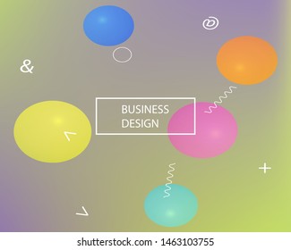 Modern blurry smooth background. Vector illustration vintage. Minimal backdrop with simple muffled colors. Violet fluid colorful shapes for poster, presentation and banner.