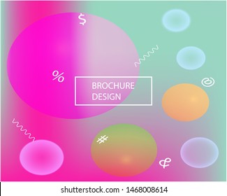 Modern blurry smooth background. Vector illustration vintage. Simple backdrop with simple muffled colors. Orange fluid colorful shapes for poster, presentation and banner.