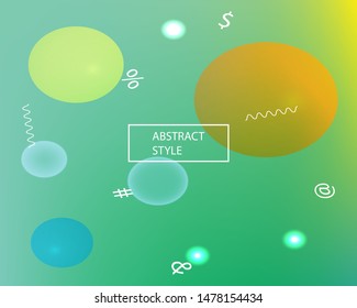 Modern blurry smooth background. Vector illustration space. Original backdrop with simple muffled colors. Green fluid colorful shapes for poster, presentation and banner.