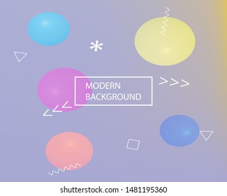 Modern blurry smooth background. Vector illustration theme. Minimal backdrop with simple muffled colors. Violet fluid colorful shapes for poster, presentation and banner.
