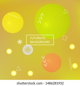 Modern blurry smooth background. Vector illustration space. Fluid backdrop with simple muffled colors. Yellow fluid colorful shapes for poster, presentation and banner.