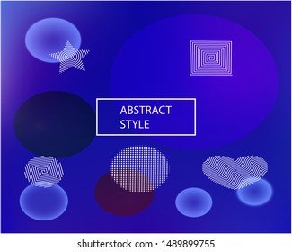 Modern blurry smooth background. Vector illustration concept. Light backdrop with colored bubbles and white shapes. Blue fluid colorful figures for poster, presentation and banner.