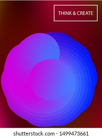 Modern blurry smooth background. Vector illustration vintage. Vibrant backdrop with colored blend. Blue, violet and red celebration template for your projects, graphic design, user interface or app.