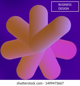 Modern blurry smooth background. Vector illustration art. Dynamic backdrop with colored blend. Blue, violet and pink celebration template for your projects, graphic design, user interface or app.