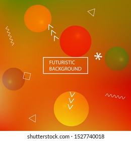 Modern blurry smooth background. Vector illustration layout. Light backdrop with colored bubbles and white shapes. Red fluid colorful figures for poster, presentation and banner.