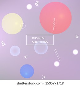 Modern blurry smooth background. Vector illustration flyer. Creative backdrop with colored bubbles and white shapes. Violet fluid colorful figures for poster, presentation and banner.