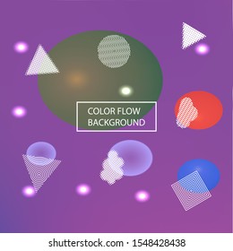 Modern blurry smooth background. Vector illustration concept. Flat backdrop with colored bubbles and white shapes. Pink fluid colorful figures for poster, presentation and banner.