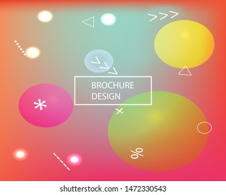 Modern blurry smooth background. Vibrant backdrop with simple muffled colors. Vector illustration concept. Pink fluid colorful shapes for poster, presentation and banner.