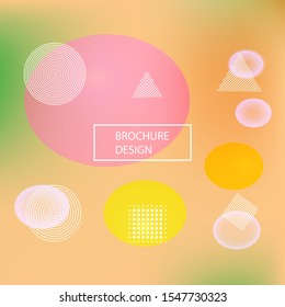 Modern blurry smooth background. Vibrant backdrop with colored bubbles and white shapes. Vector illustration elements. Red fluid colorful figures for poster, presentation and banner.