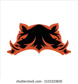 modern boar animal logo design