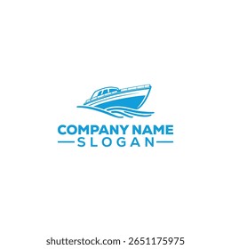 Modern Boat Ship Cruise Water Logo