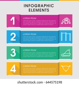 Modern body infographic template. infographic design with body icons includes treadmill, bladder, judo. can be used for presentation, diagram, annual report, web design.