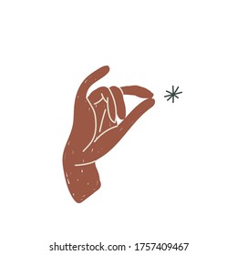 Modern bohemian style, folk tribal art in the Scandinavian style. Folk mythology, Swedish folklore. animals and plants.