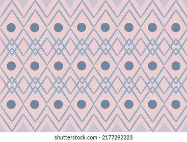 Modern boho chic seamless pattern with violet vintage background. Abstract shapes in hand drawn style.