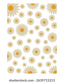 Modern Boho Flower Clipart with Abstract Vibes