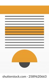 Modern boho linear geometric shapes wall art background. Boho abstract geometric line art wall decor