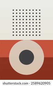Modern boho linear geometric shapes wall art background. Boho abstract geometric line art wall decor