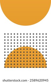 Modern boho linear geometric shapes wall art background. Boho abstract geometric line art wall decor