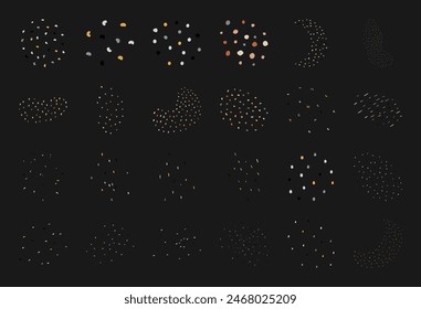 Modern boho random form art collection, cute abstract irregular shape graphic, trendy liquid amorphous element design, flat geometric minimal silhouette, doodle organic asymmetric symbol set,