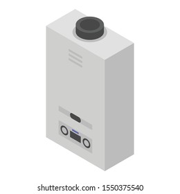 Modern boiler icon. Isometric of modern boiler vector icon for web design isolated on white background