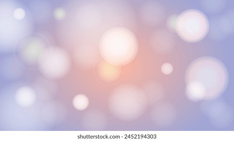 Modern bokeh background with warm color in the center