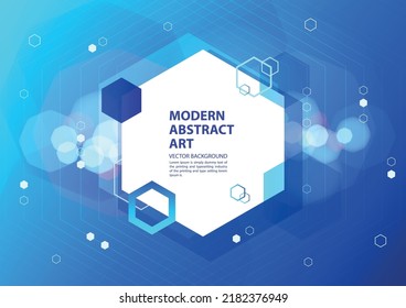 Moderner Bokeh-grafischer abstrakter Hintergrund. geometrische Vektorgrafik, Illustration