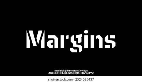 Modern Bold Alphabet Font. Typography urban style fonts for sport, technology, digital, movie, logo design, vector illustration