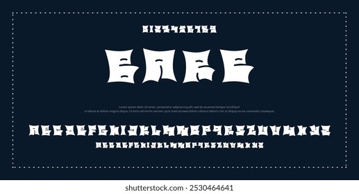 Modern bold alphabet vector font. Typography urban style alphabet fonts for fashion, sport, technology, digital, movie, logo design, vector illustration.