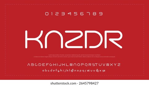 Modern bold alphabet vector font. Typography urban style alphabet fonts for fashion, sport, technology, digital, movie, logo design, vector illustration.