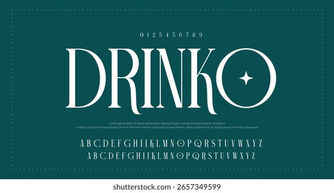 Fonte vetorial em negrito moderna. Tipografia urbana estilo alfabeto fontes para moda, esporte, tecnologia, digital, filme, design de logotipo, ilustração vetorial.