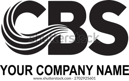 Modern bold CBS wave logo