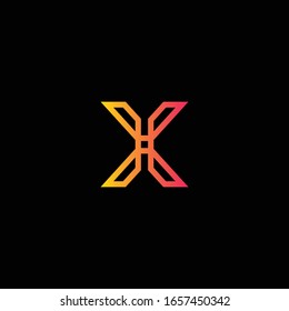 Modern, bold and clean logo design that represent the X