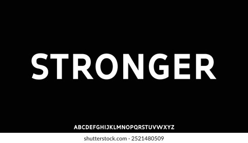 Modern bold display font with extended alternate letters