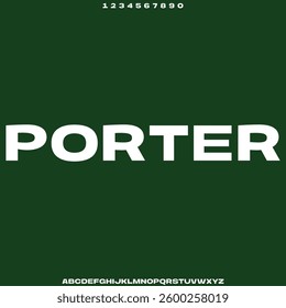 Modern bold display font with extended alternate letters